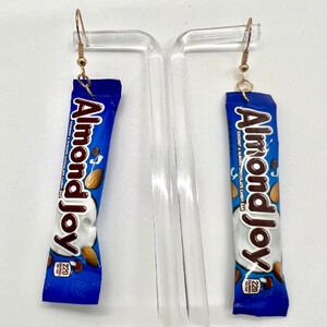 Almond Joy Earrings - Mini Brands Earrings - Candy Bar Earrings
